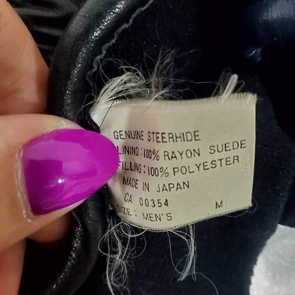 Masters Motorcycle Leather Men's Glove Made In Japan M - Picture 6 of 9